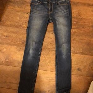 hollister dark skinny jeans